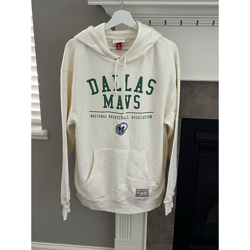 NEW Dallas Mavericks Mitchell & Ness NBA All In One Hoodie Size L